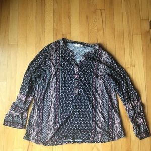 Floral long sleeve blouse